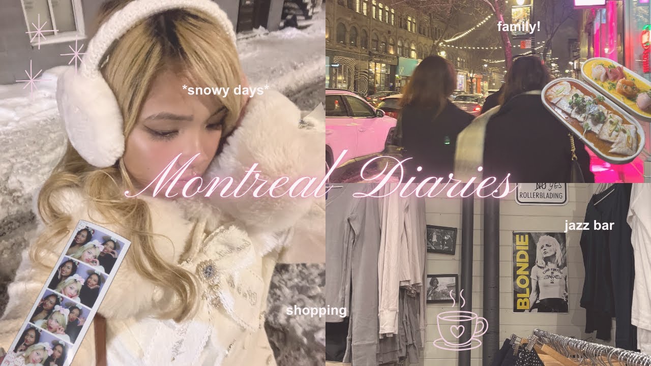 MONTREAL DIARIES🏙️ : weekend in my life, snowy days, jazz bar, & shopping!