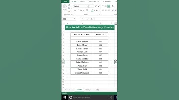 How to add Zero 0 before any Number in Excel | Excel tricks #exceltricks #exceltips