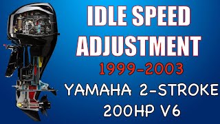How to Adjust Idle Yamaha 200 HP (200HP)