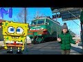 Видео про поезда и железную дорогу - Гуляем и смотрим поезда
