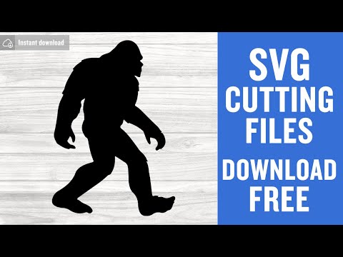 Bigfoot Svg Free Cut Files for Cricut Silhouette Instant Download