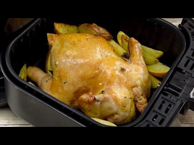 Whole Chicken in the Air Fryer – Brathendl in Luftfritteuse