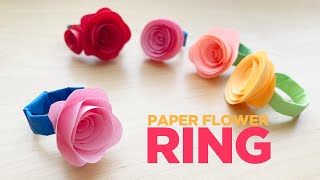 Paper Rings | DIY Paper Flower Rings | How to Make a Paper Ring with Paper Flowers Tutorial