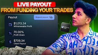 Live 1013$ Payout Requesting From Funding Your Trades | Price Action Setup | Kush Gupta