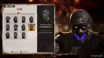 Mortal Kombat 1 | Noob Saibot - All Gear and Palletes Unlocked in Character Mastery + Some Extra