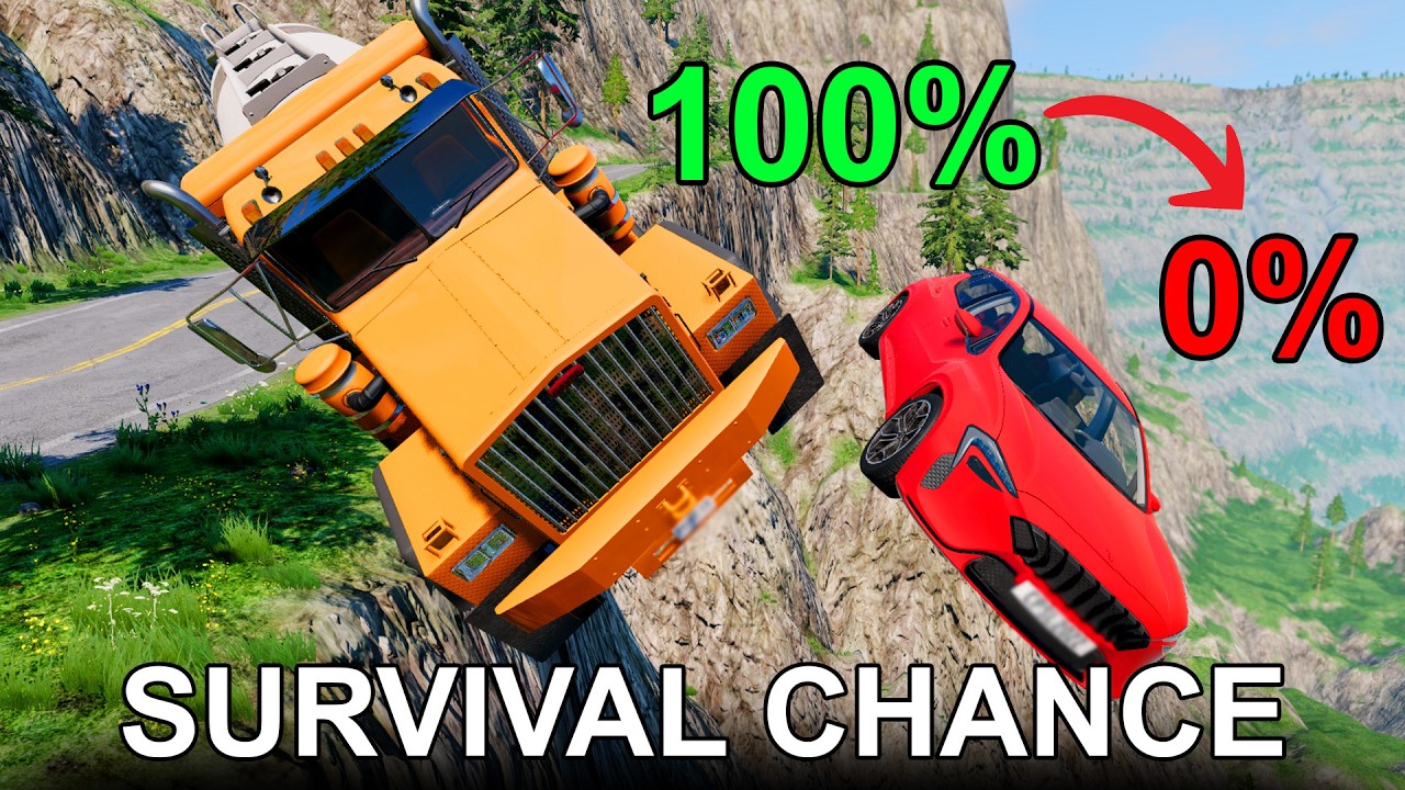 Realistic Survival Chance Crashes #3 | BeamNG.drive