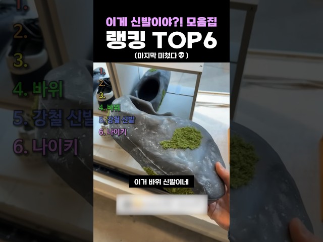 이게 신발이야?! 모음집 랭킹 TOP6