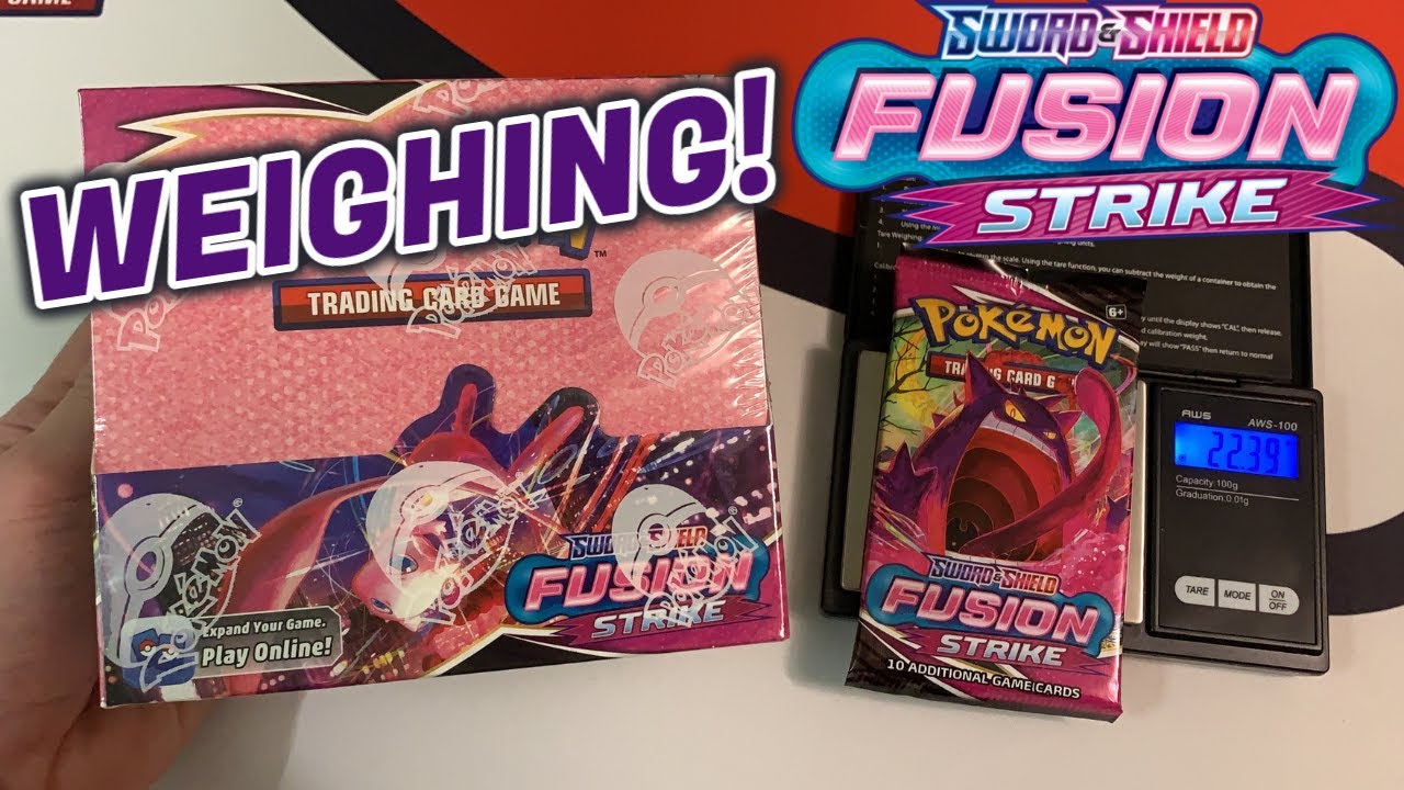 Can You Weigh Fusion Strike Booster Packs Pt 1 Youtube