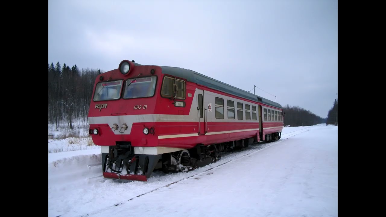 AR2 01, Rīga - Ērgļi, brauciens uz Ērgļiem, FEB/2004. #ldz  #dmu #train #ar2