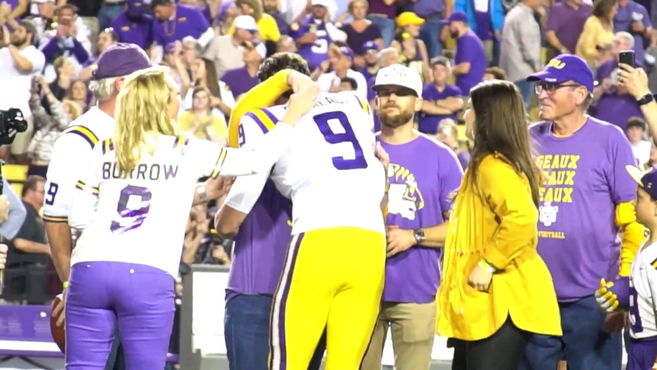 joe burrow senior day jersey