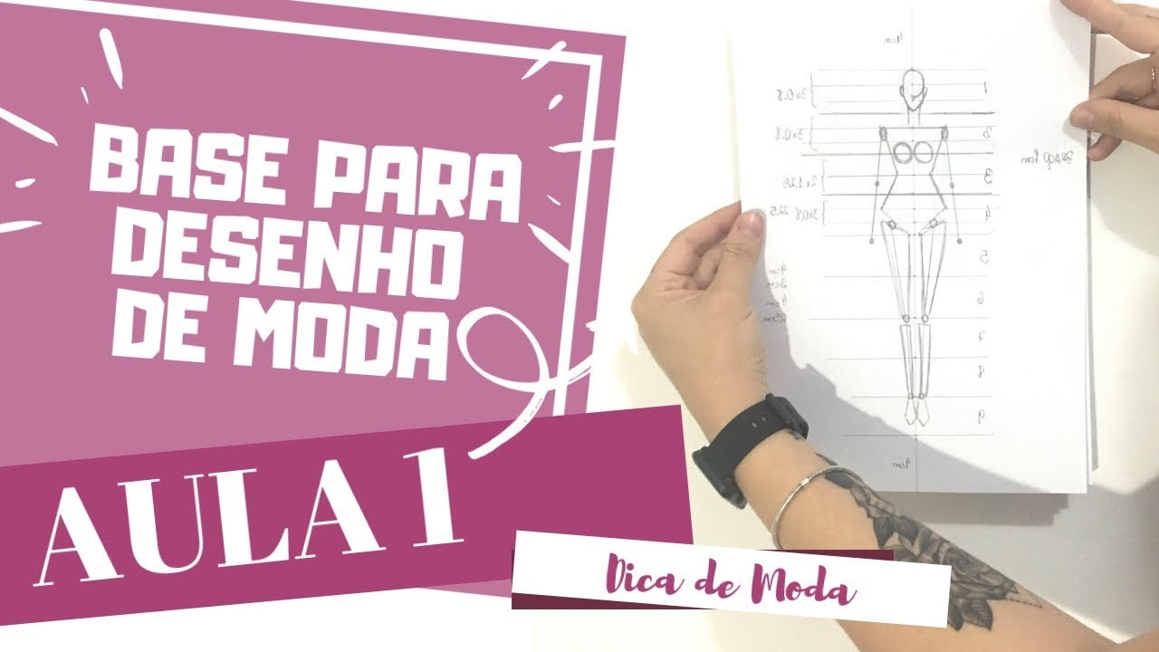 Base para desenho de Moda l Desenho de moda passo a passo @estilistadozero