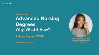 Trusted Event — Advanced Nursing Degrees: Why, What & How