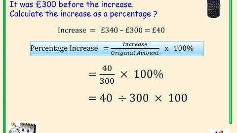 National 5 Mathematics Percentages Video 2  Calculating Percentage Increase and Decrease