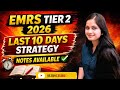 EMRS Tier 2 Last 10 days preparation 2026 | emrs tgt maths notes available| emrs tgt exam date @gmt0