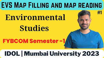 FYBCOM EVS map filling sem 1 | environmental studies map filling  | Mumbai University