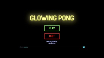 Glowing Pong using Unity Engine