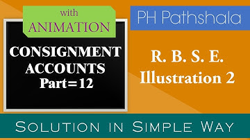 Consignment Account - RBSE Illustration 2 - Part 12