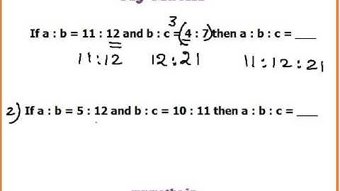 Ganit Margadarsak : To find a:b:c given a:b and a:c