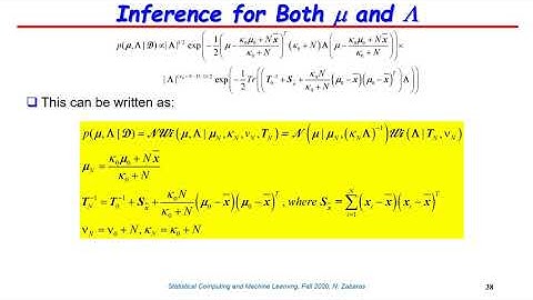 Lecture 13 - Conjugate Bayesian Analysis Of The Gaussian (Part B)