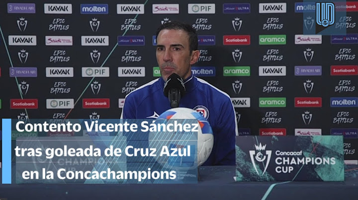 Vicente Sánchez I DT Cruz Azul I Cruz Azul 5-0 Real Hope I Copa de Campeones Concacaf