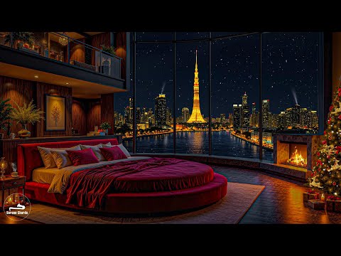 Romantic Jazz Harmony To Relieve Worries Stress Sweet Jazz In A Luxurious Bedroom Space At Night