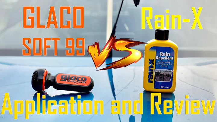 GLACO SOFT99 vs RAIN-X application and first comparison of the best water repellents on the market!