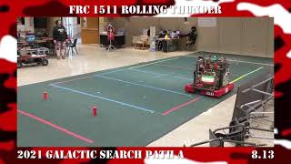 FRC Team 1511 - 2021 Galactic Search Challenge Path A - 9.84 Seconds