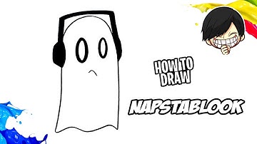 How to draw Napstablook Undertale