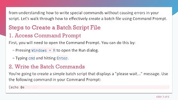 How to Create a Batch Script File Using Command Prompt