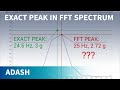 How to locate exact frequency of peak in FFT spectrum