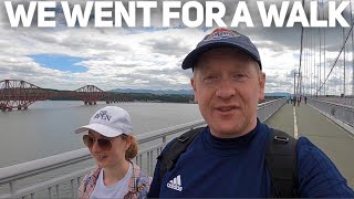 Walking from Edinburgh to Aberdour via the Forth Bridges - we know how to celebrate 15k subs :)