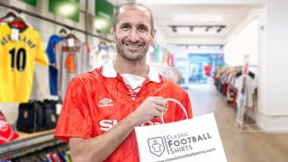 Giorgio Chiellini Goes Shopping For CLASSIC Football Shirts! - Shirt Shopping by AwayDays 831,656 views 5 months ago 35 minutes