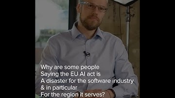 Is The EU AI Act A Disaster For Companies In The European Union? #artificialintelligence #ai