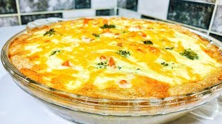 Mâncare caldă rapidă și delicioasă! Cum gătesc eu quiche cu somon si broccoli! Olesea Slavinski