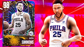 Point Guard Galaxy Opal Ben Simmons is the BEST Card in NBA 2K23 | Gameplay, Best Badges & Shoe!