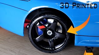3D Printed 10th Nissan Skyline R34 part4/paining 3d printed body in blue/printable model in SketchUp