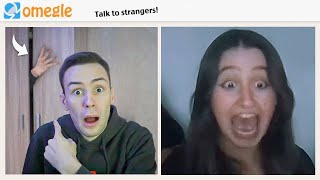 Something is hiding in my closet | OMEGLE PRANK