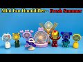 Mini desktop toy fanwith lights cartoon fashion usb fan portable  unboxing and review