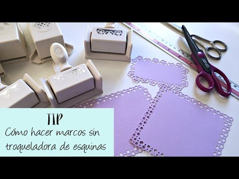 Traducción Almeja Oposición TIP: Cómo hacer un marco sin troqueladora de esquinas - YouTube
