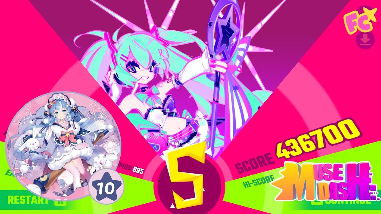 【Muse Dash Custom】SnowMix♪ (CUSTOM 10★) All Perfect
