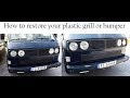 How to restore a plastic grill or bumper on any car.