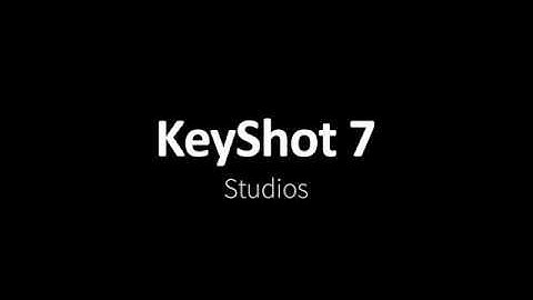 KeyShot 7 Tutorial - Studios
