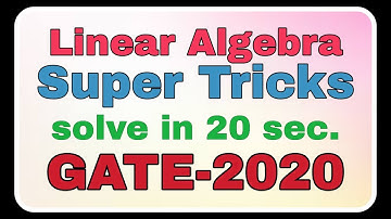 LINEAR ALGEBRA || ENGINEERING  MATHEMATICS || PAPER SOLUTION(2017)