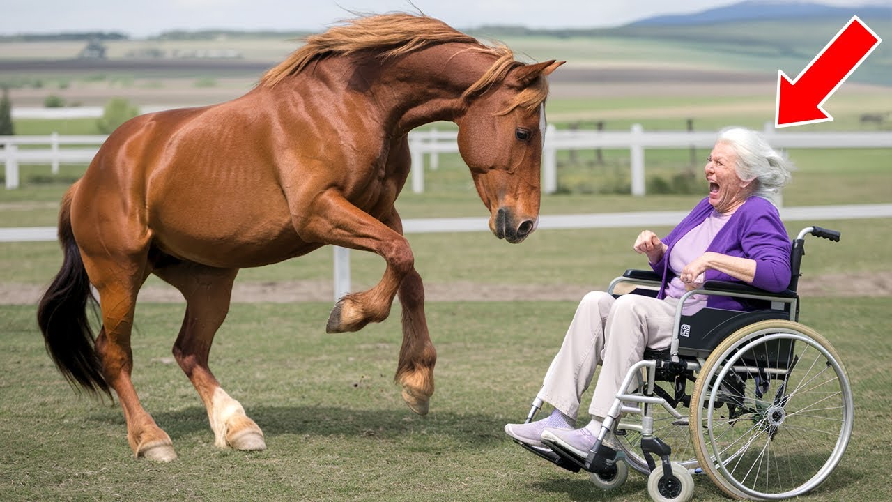 Un Cavallo Selvaggio si è Avvicinato a un’Anziana in Carrozzina—Poi è Successo l’Incredibile