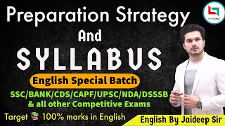 Live English Special by Jaideep Sir Class 1 | Strategy & Syllabus | SSC/Banking/CSAT/State Exams