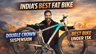 India’s best fat bike pedalmore fat bike with double crown suspension with original shimano tourney 