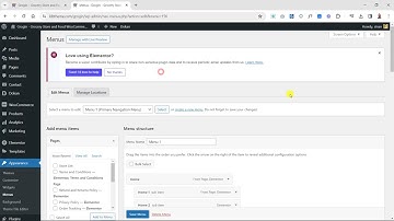 Grogin - Primary Navigation Menu Settings