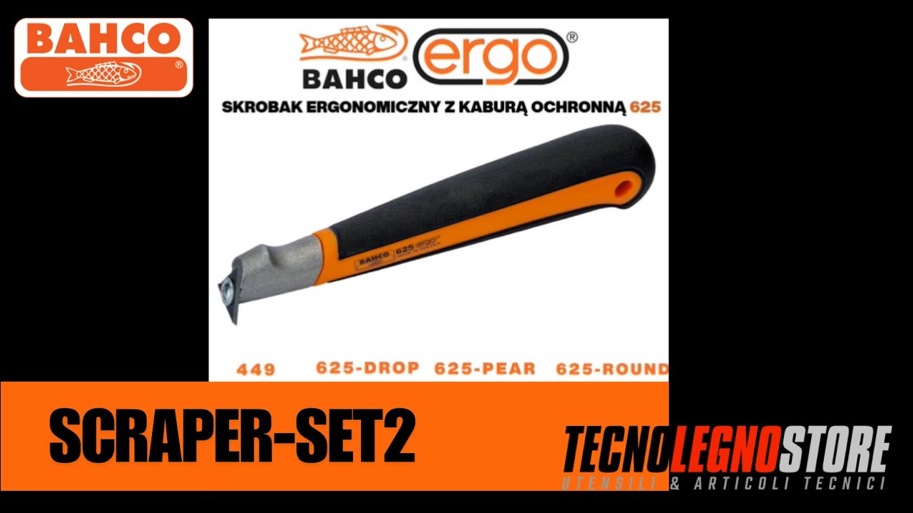 SCRAPER-SET2 BAHCO SET 2 RASCHIETTI ART 650+625+LAME PER 625