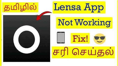 How to Fix Lensa App Not Working Problem In Mobile Tamil | VividTech