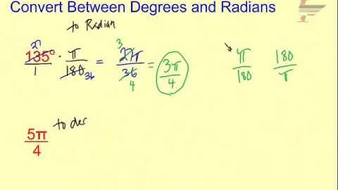 Ch 13 Convert between degrees and radians